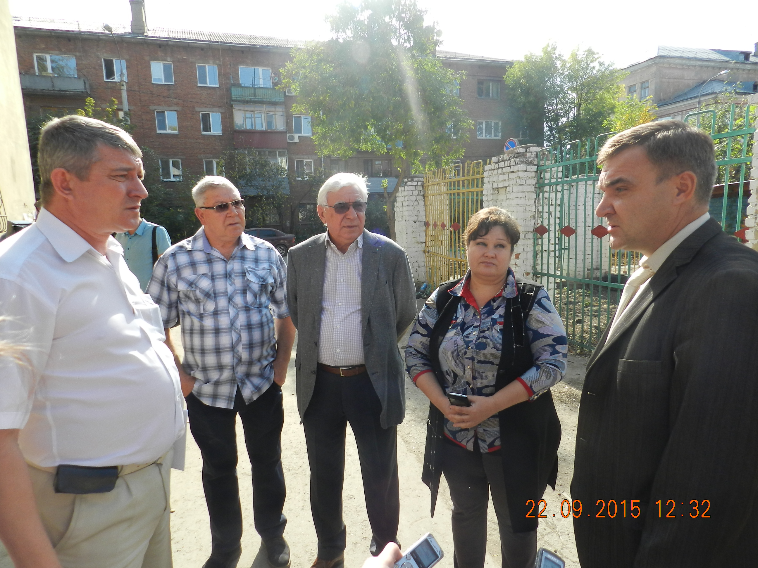 Выездное совещание по вопросу состояния дома №5 по ул. Белгородской в Железнодорожном районе Самары
