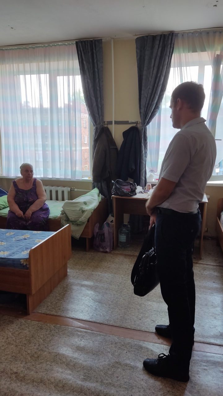 Посещение пункта временного размещения экстренно эвакуированных граждан ЛНР, ДНР и Украины в Отрадном